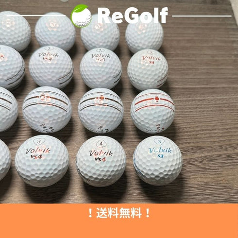【中古】 ロストボール ボルビック ヴォルビック S3 S4 VS4 混合 パールホワイト 20球 ACランク ゴルフボール リゴルフ